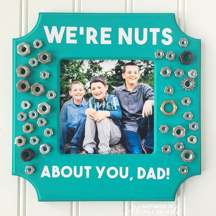 Hardware photo frame for Dad