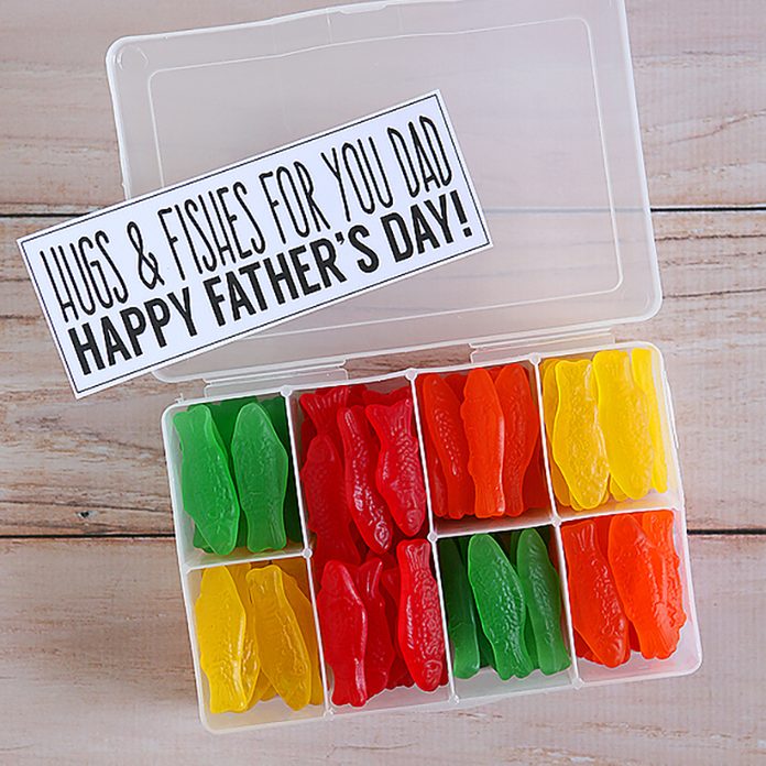 Snack tackle box for dad