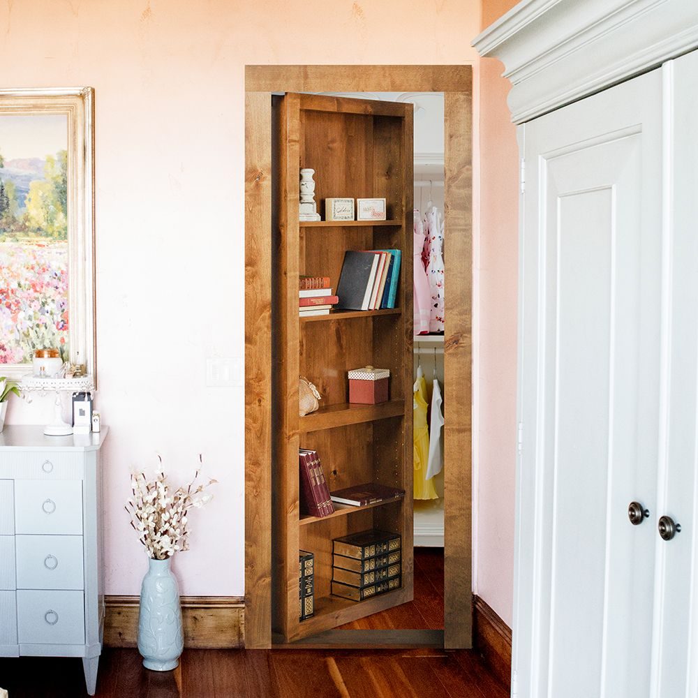 alternative closet door - Bookcase Murphy Door