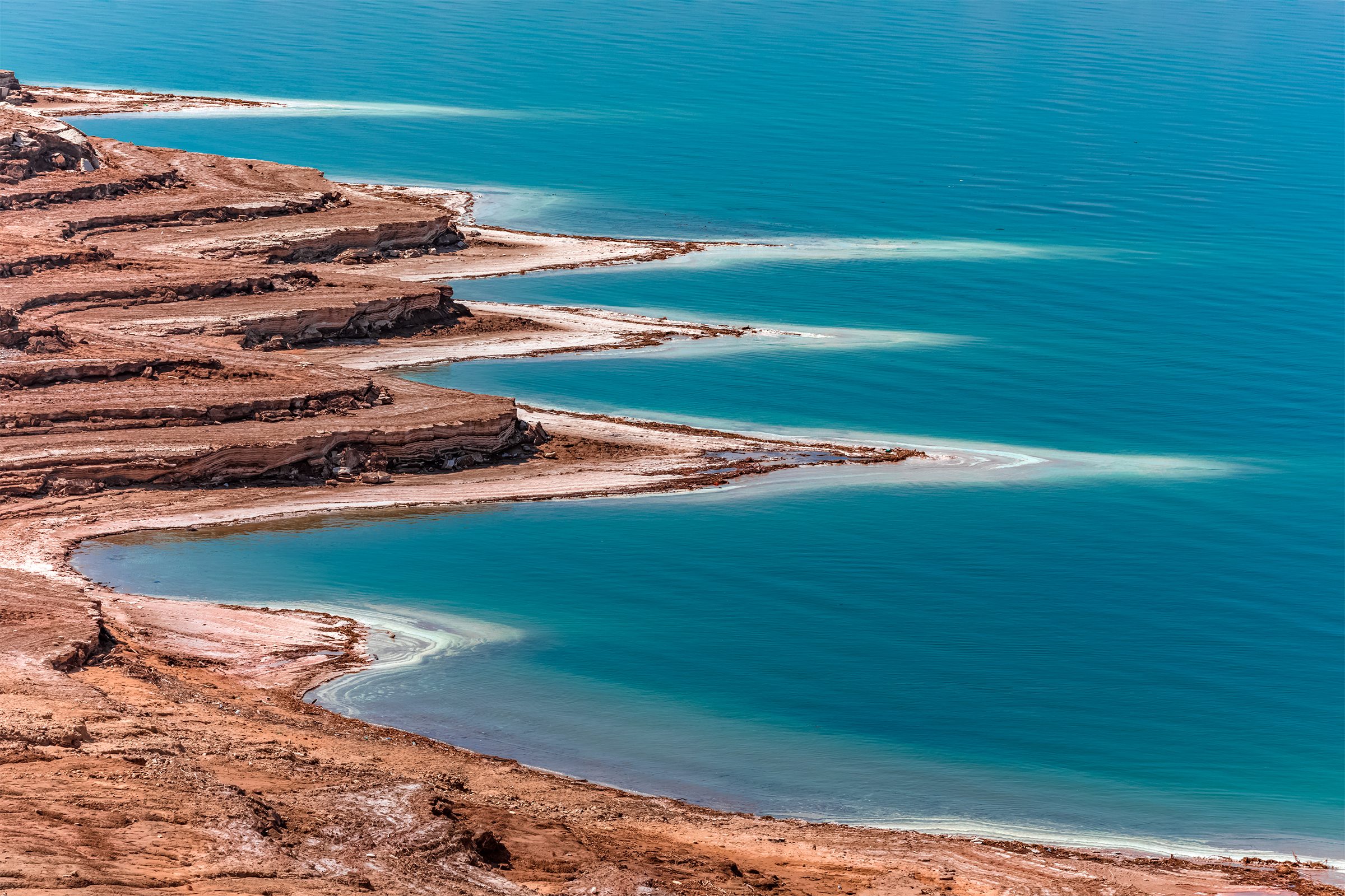 Aerial view from Dead Sea in Israel