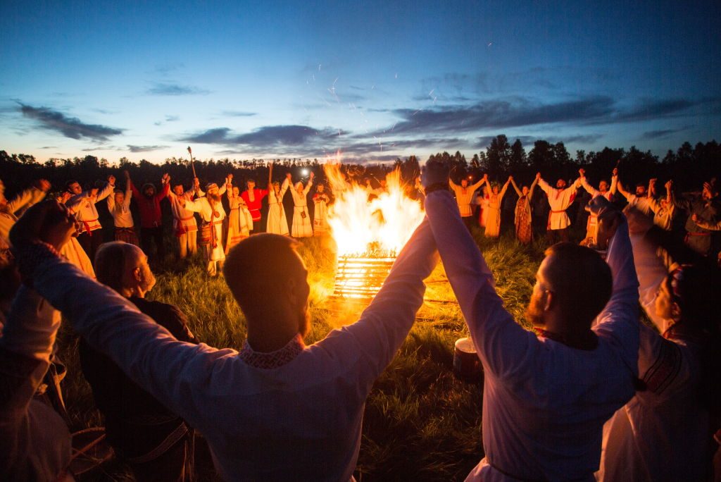 Summer solstice celebration in Siberia