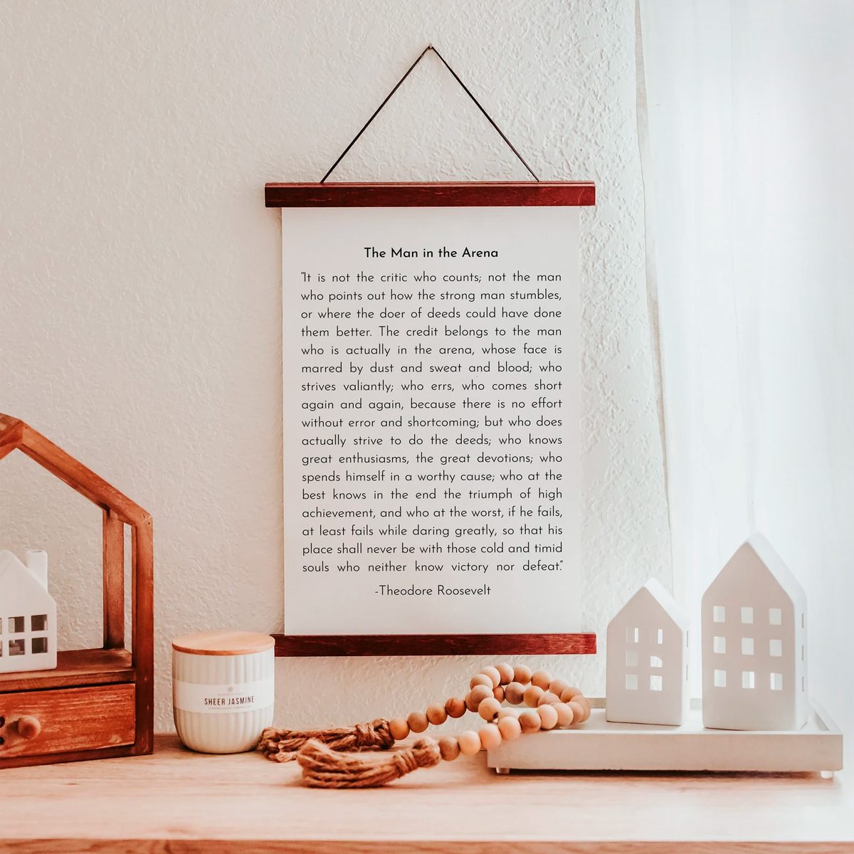 Giddy Designs The Man In The Area Framed Canvas