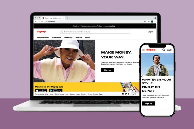 Depop clothes resale app