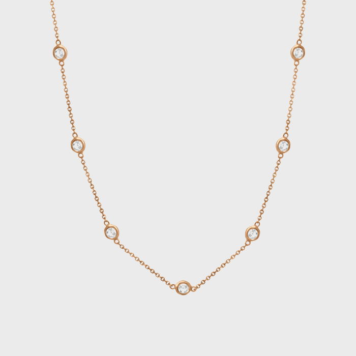 Diamond Station Necklace Bezel Set Ecomm Via Allurez