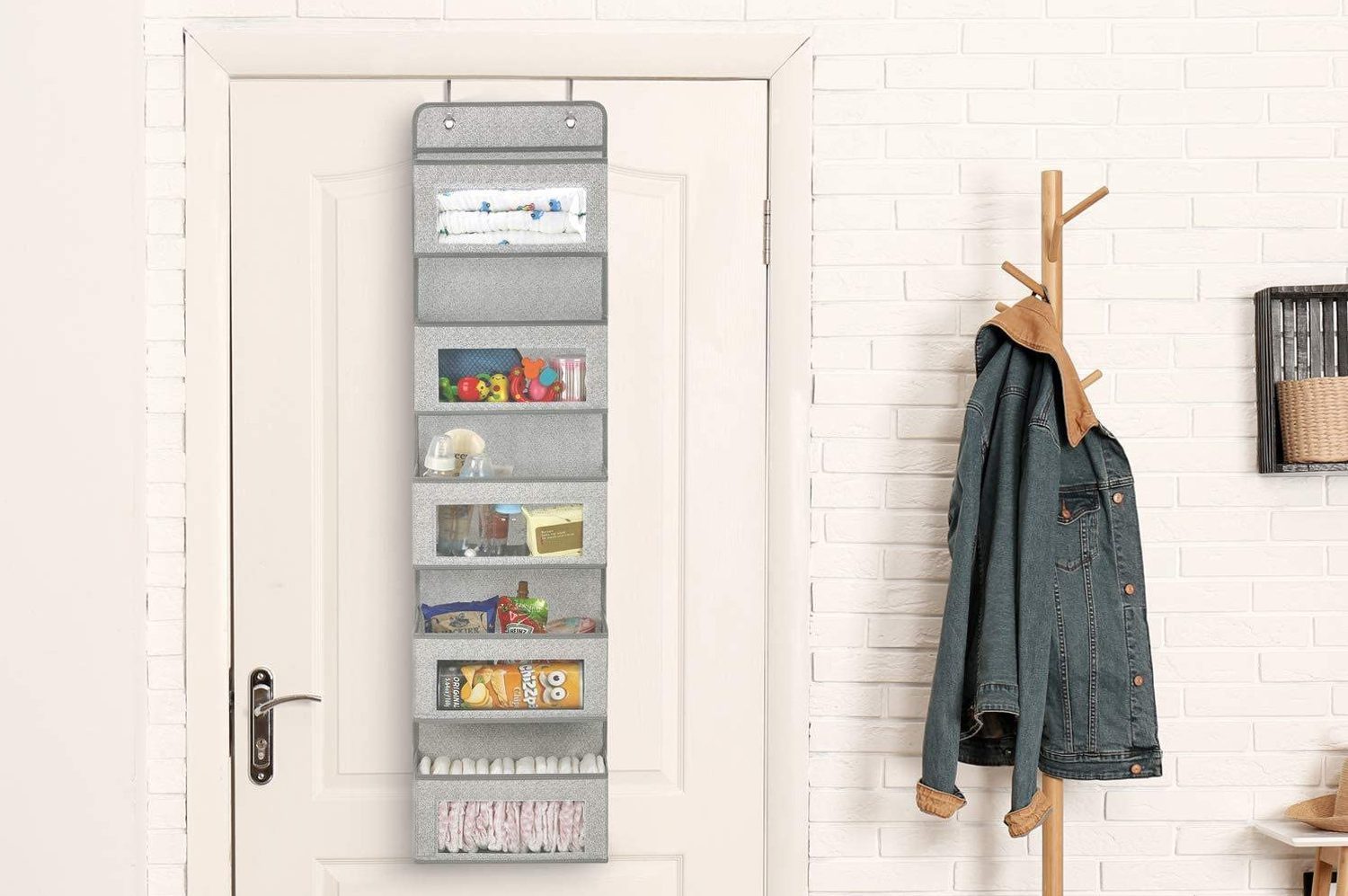 Linen Closet Door Storage Organizer