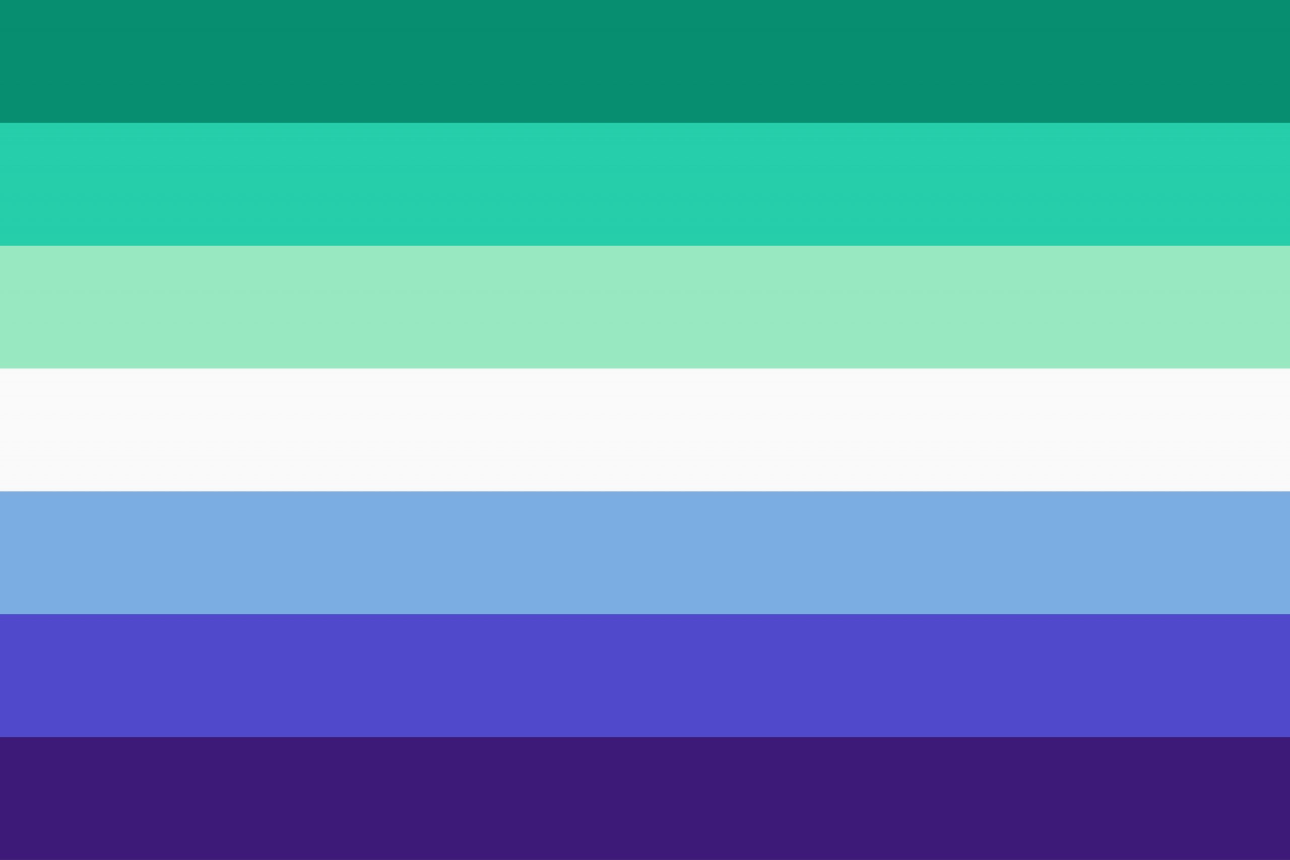 Trans Inclusive Gay Mens Pride Flag