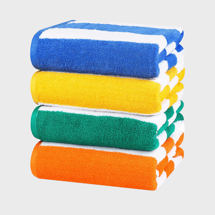 Utopia Towels Cabana Stripe Beach Towel Ecomm Via Amazon