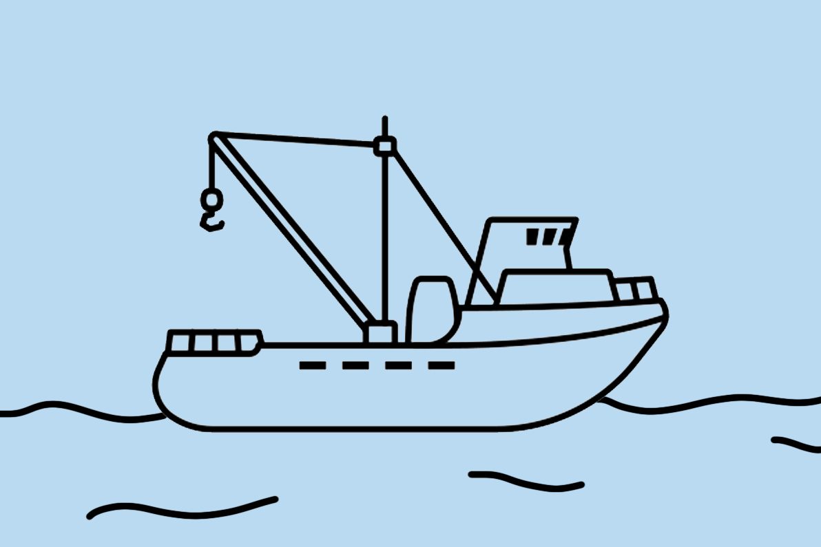 fishing boat illustration