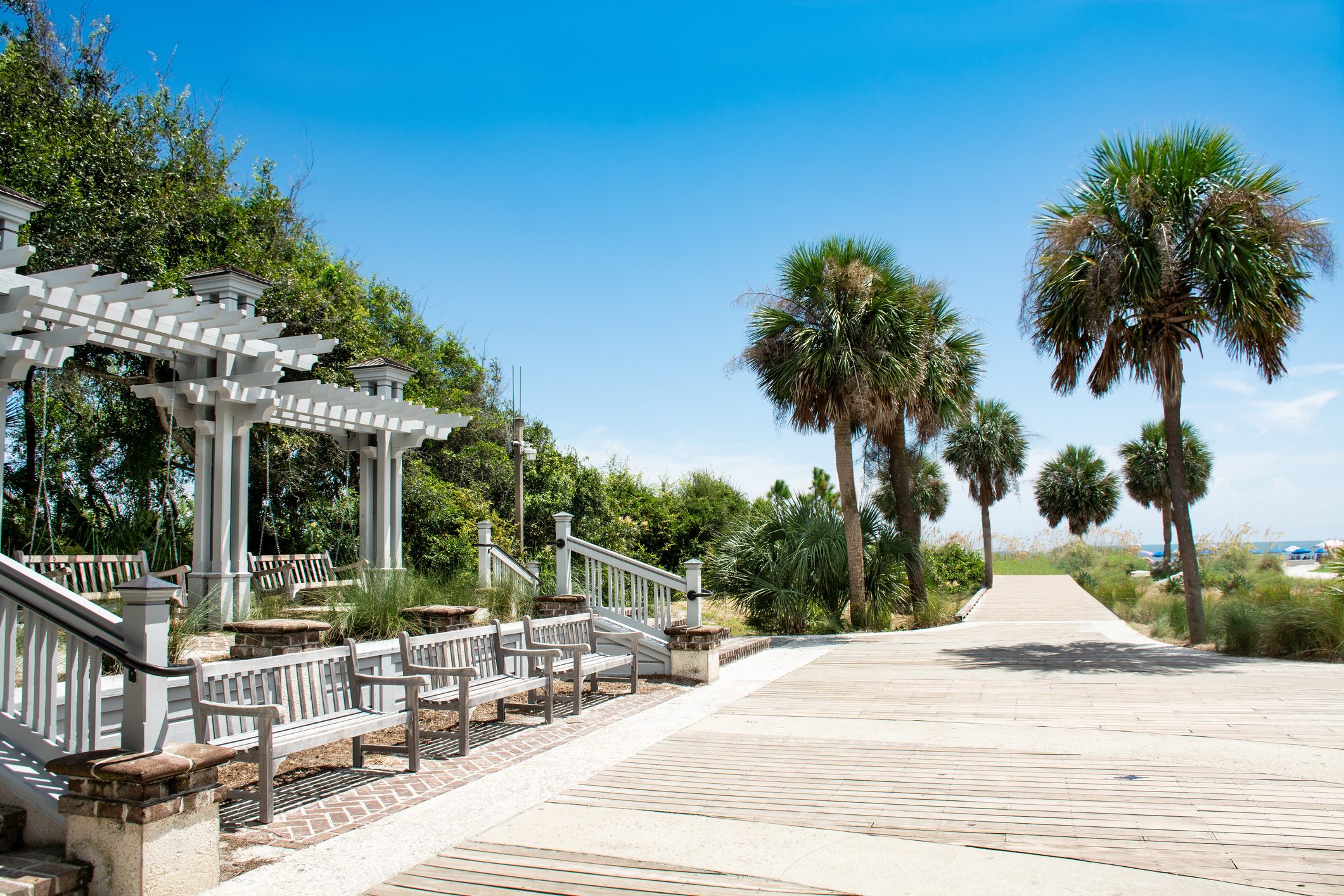 Beautiful boardwalk leading to the beach.