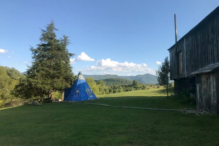 Rd Cheap Air B N B Virginia Teepee With A Great View Of The Blue Ridge Mountains