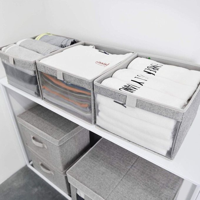 Rebrilliant 3 Piece Fabric Bin Set Closet Inserts