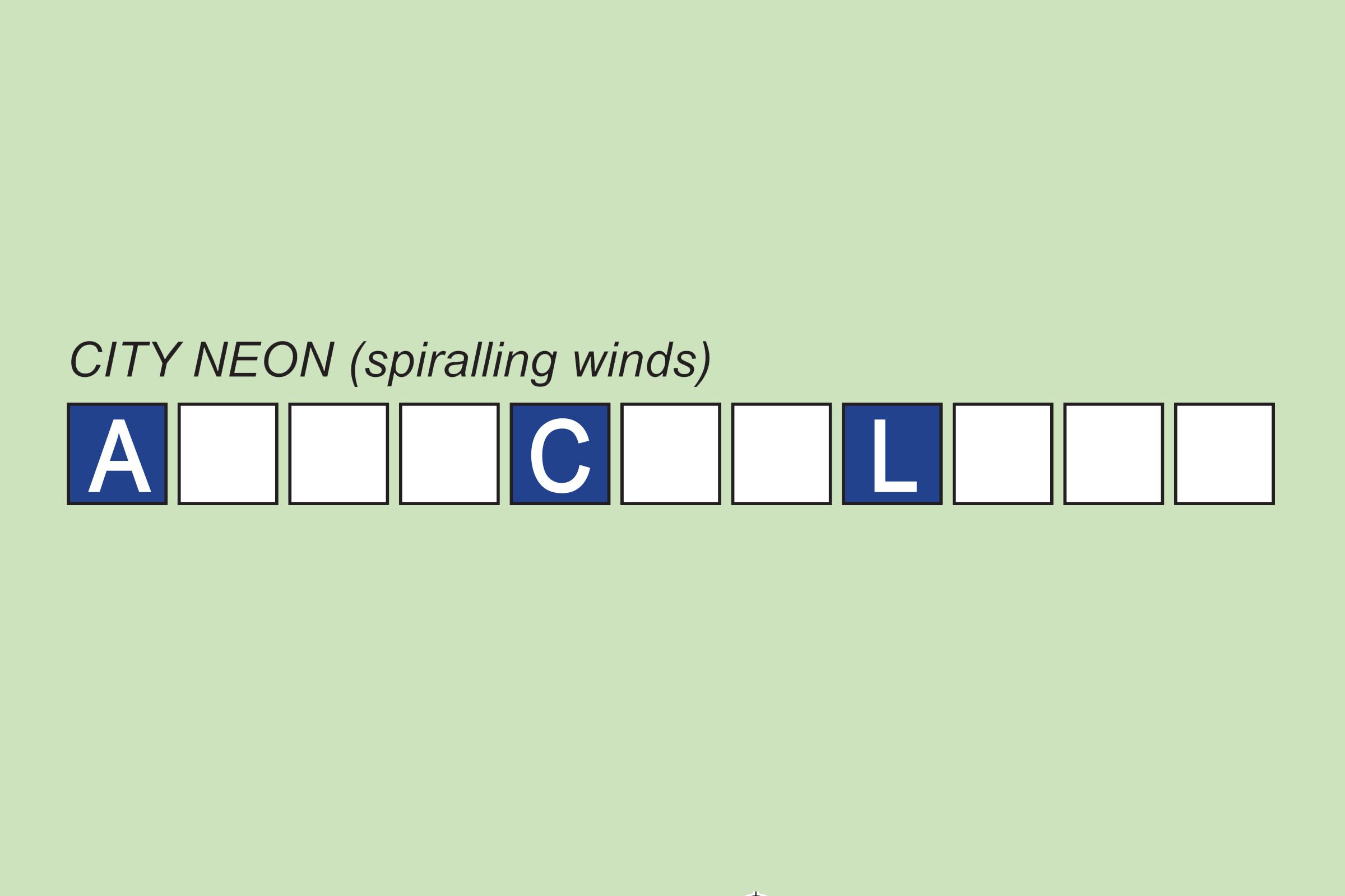 Brain teaser #17: Block anagram