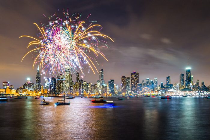 Illinois Fireworks Display Via Facebook