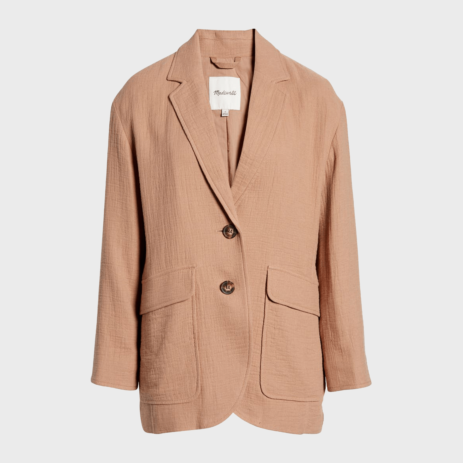 Madewell Larsen Cotton Linen Oversize Blazer Ecomm Via Nordstrom