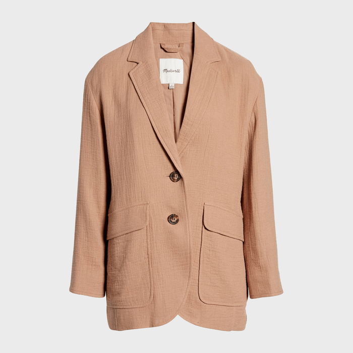 Madewell Larsen Cotton Linen Oversize Blazer Ecomm Via Nordstrom