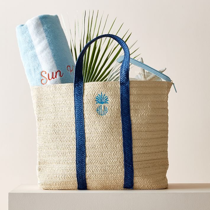 Oversized Straw Beach Tote Orchid Ecomm Via Markandgraham.com