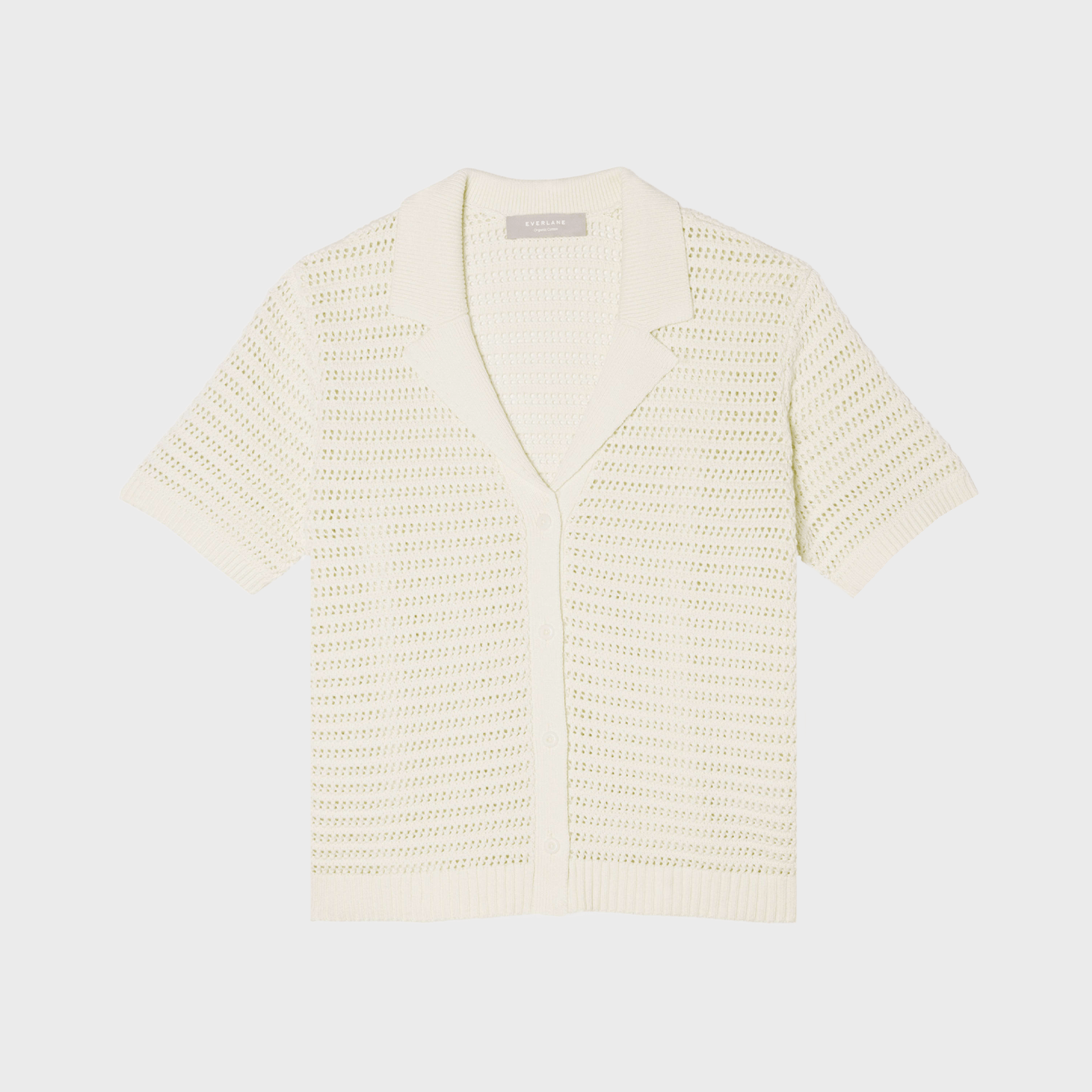 Womens Crochet Knit Polo Canvas Ecomm Via Everlane