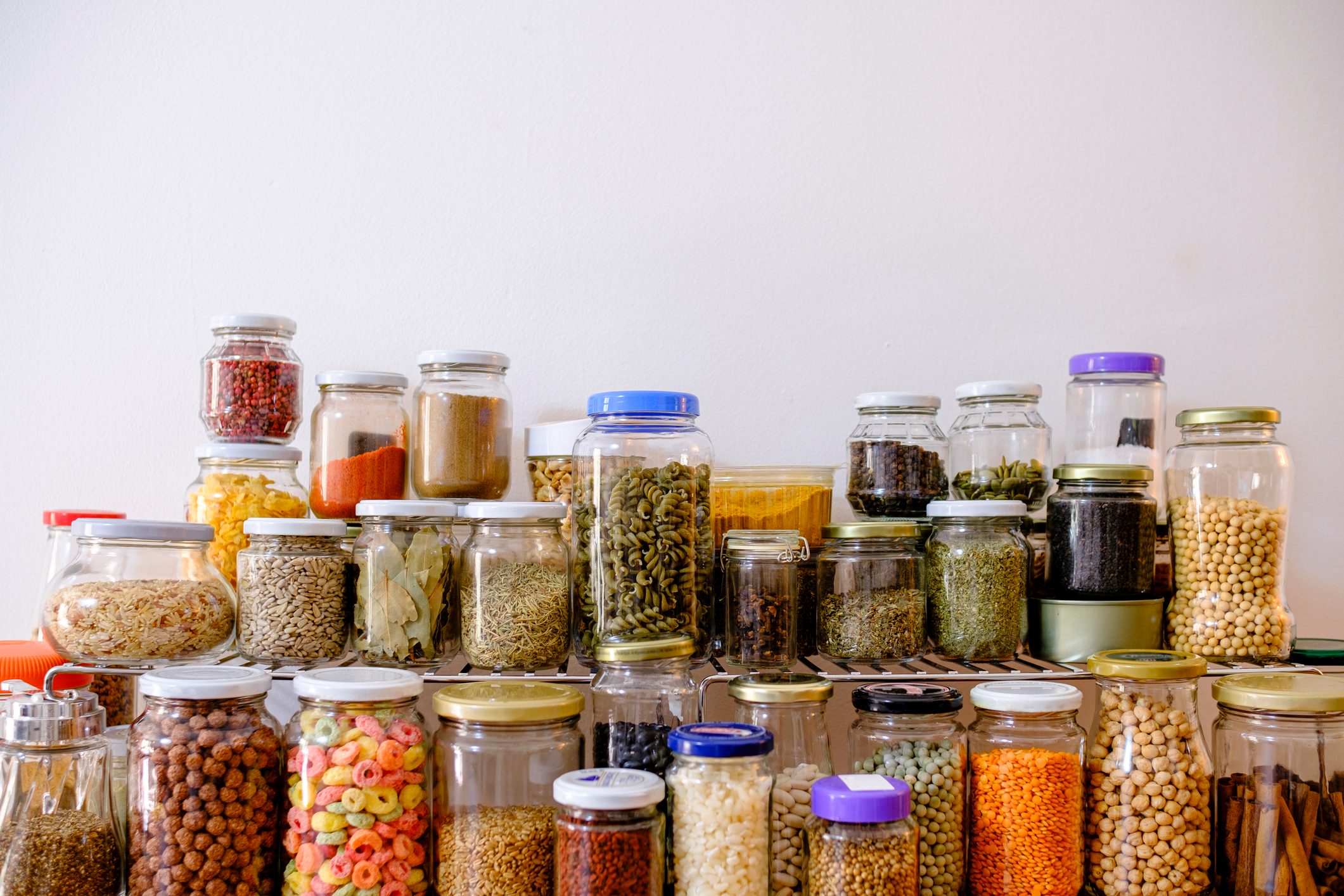 air sealed dry food containers for the pantry