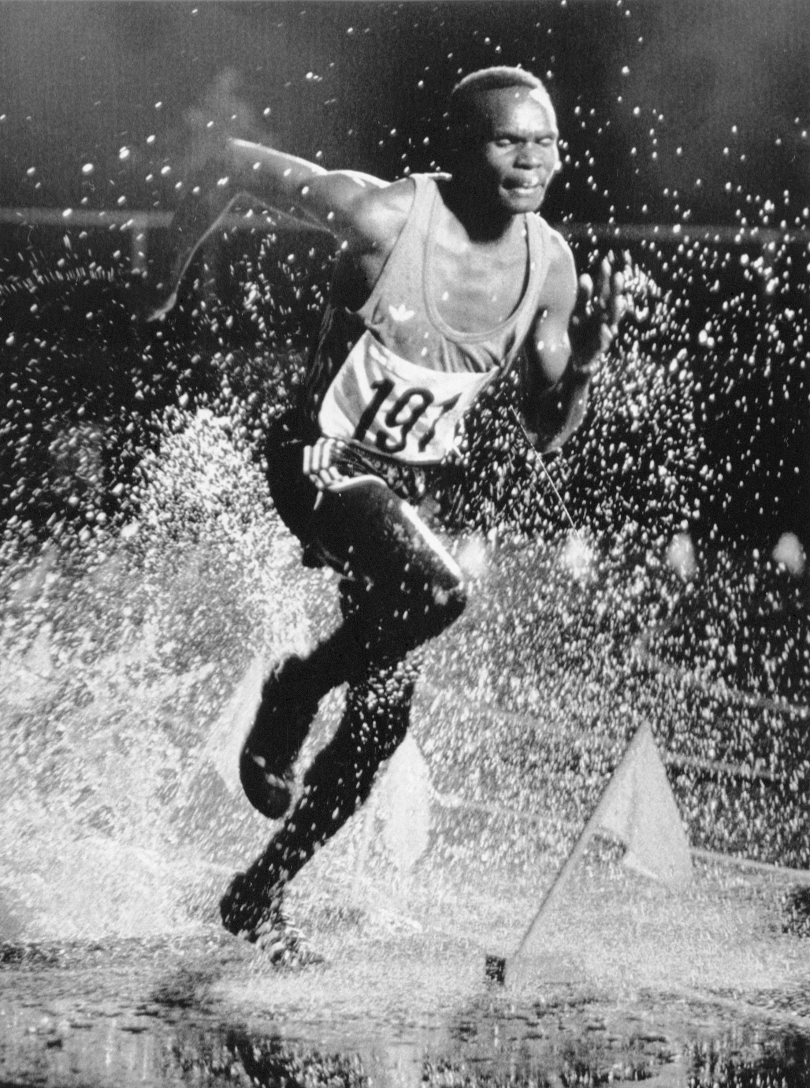 Steeplechaser Running at Montreal Games