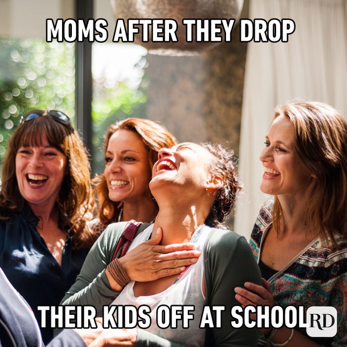 Mom’s After They Drop Their Kids Off At School