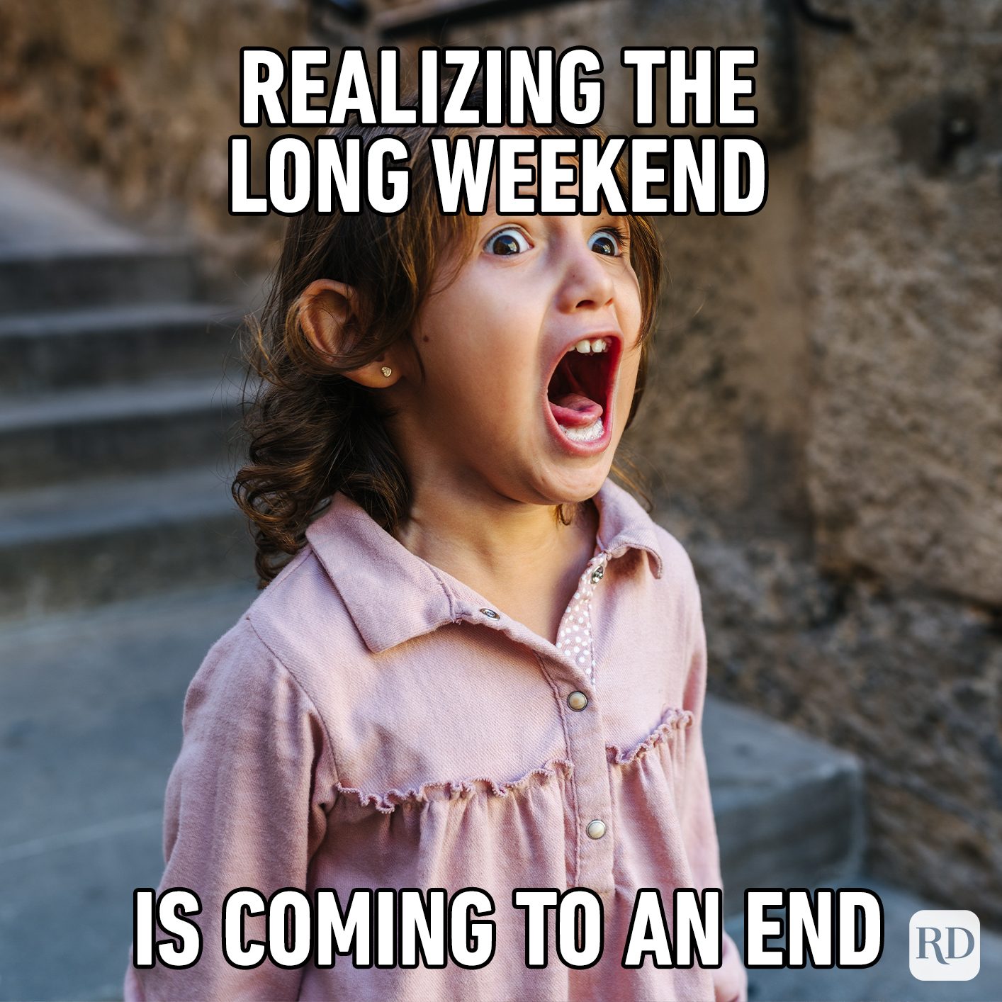 Realizing The Long Weekend Is Coming To An End