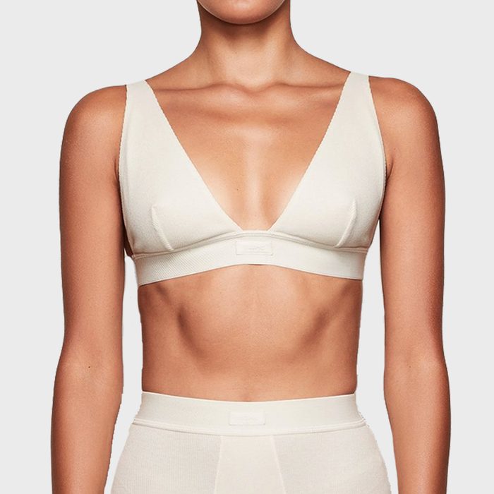Skims Cotton Plunge Bralette