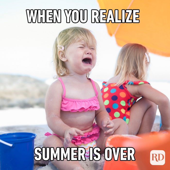 When You Realize Summer Is Over