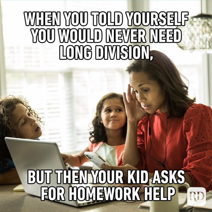 When You Told Yourself, You Would Never Need Long Division, But Then Your Kid Asks For Homework Help