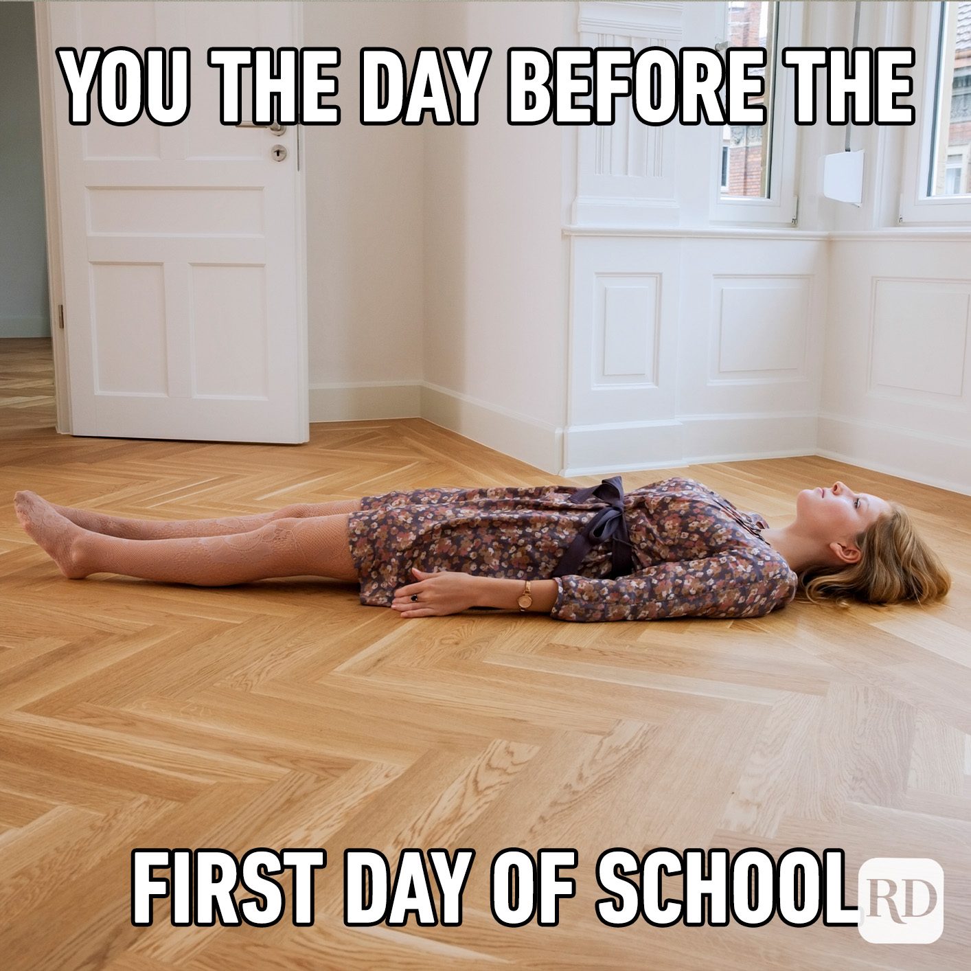 You The Day Before The First Day Of School