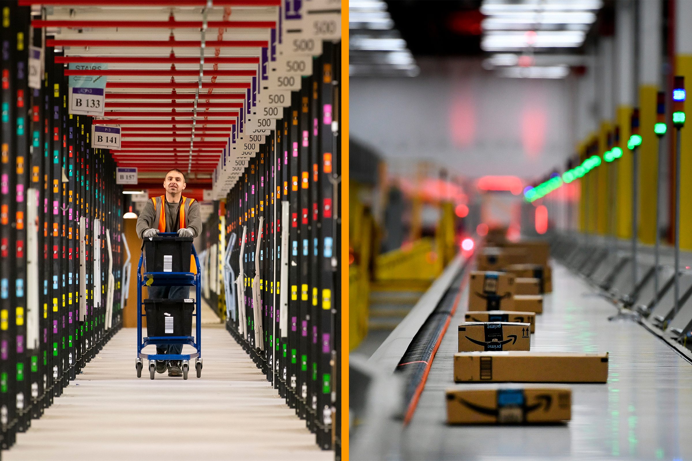 Amazon Fulfillment Center Side By Side