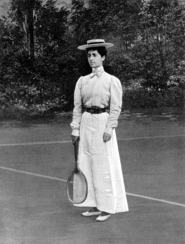 Helene Provost won the silver medal of tennis women's singles at the Paris Olympic Games in 1900