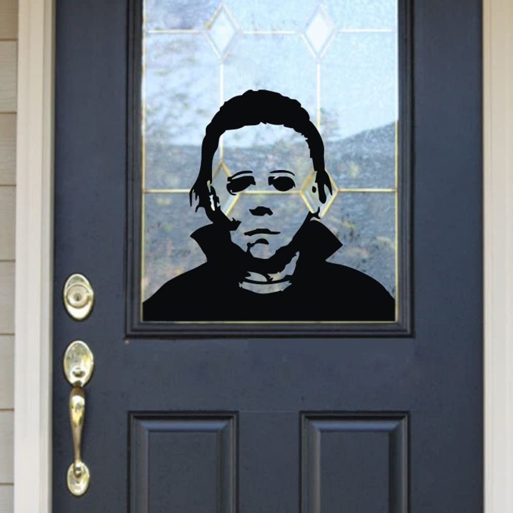 scary halloween window decal