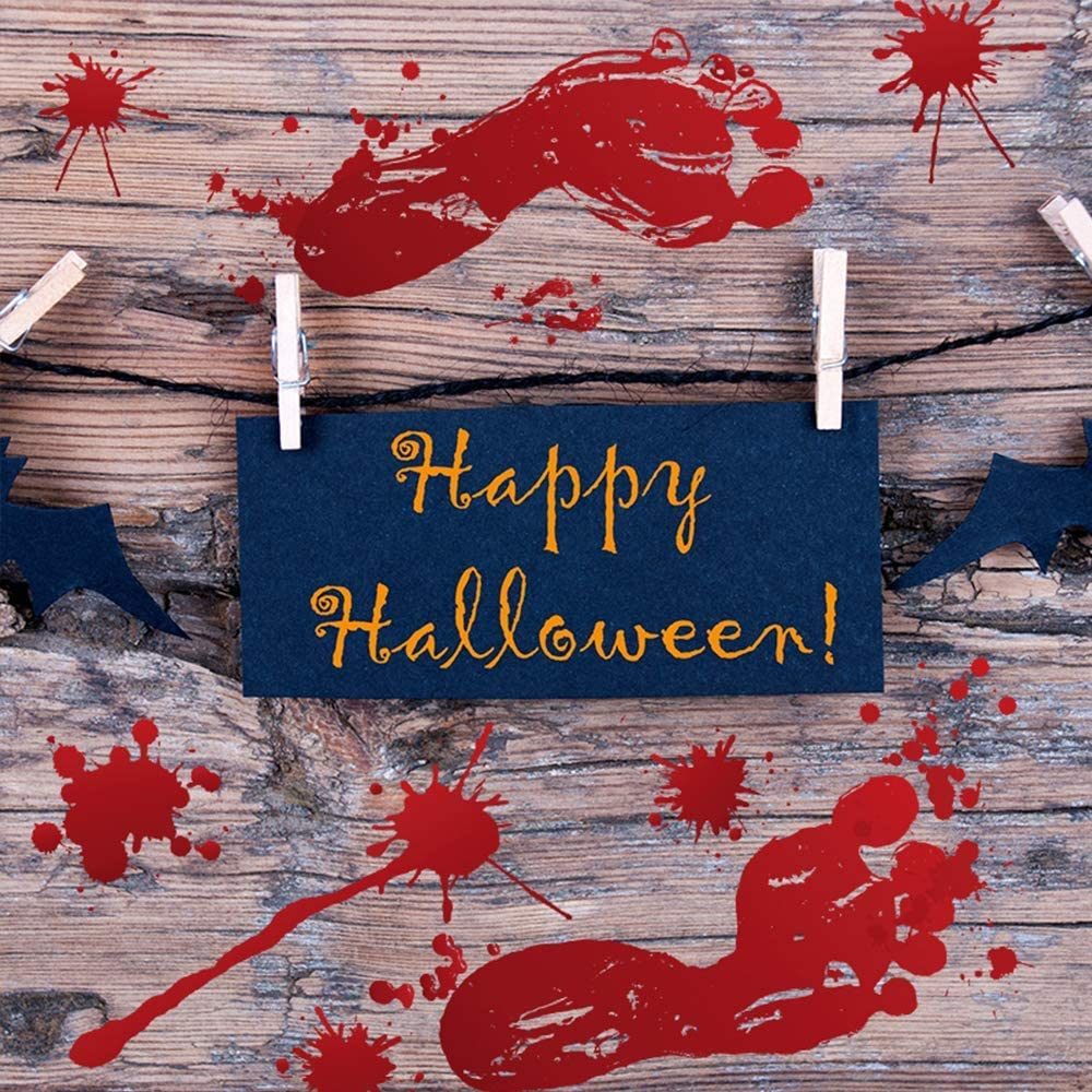 bloody halloween footprint decorations