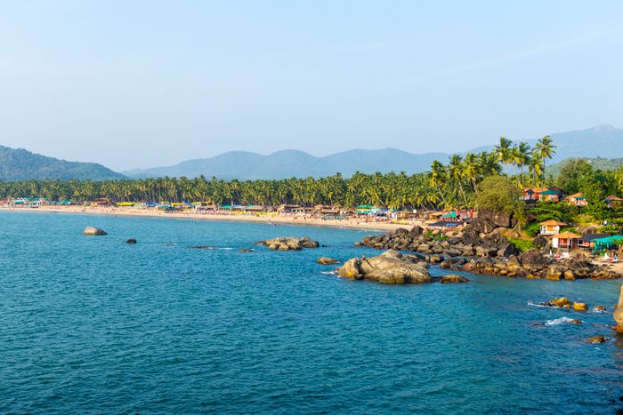 Palolem Beach in Goa, Konkan, India