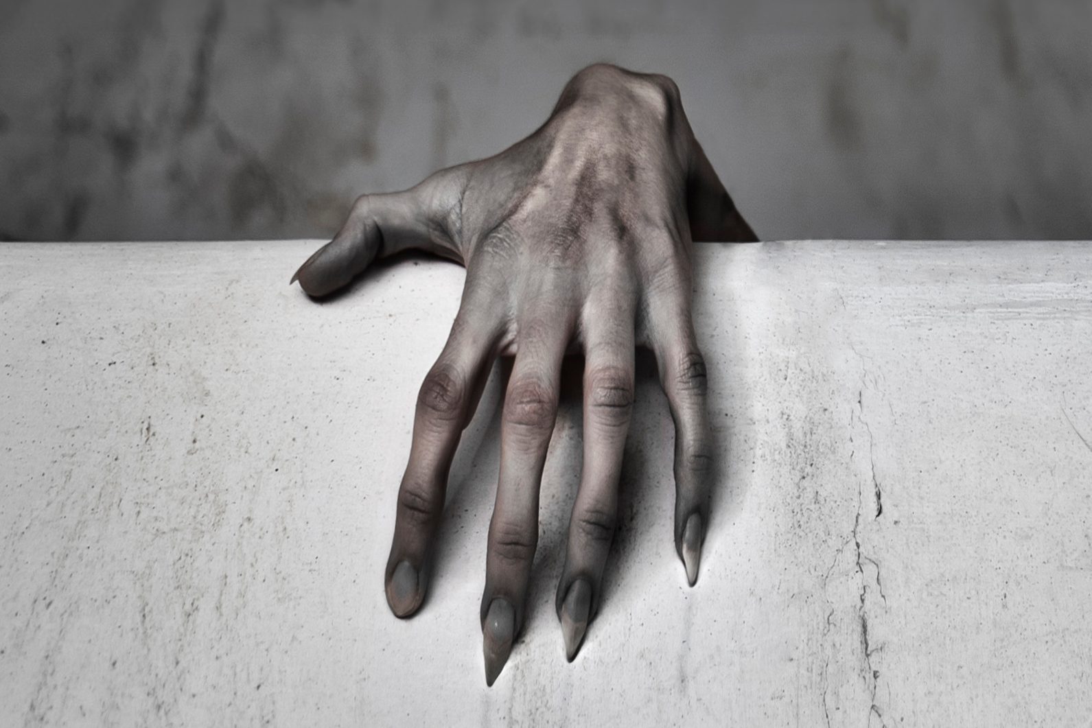 scary demon hand