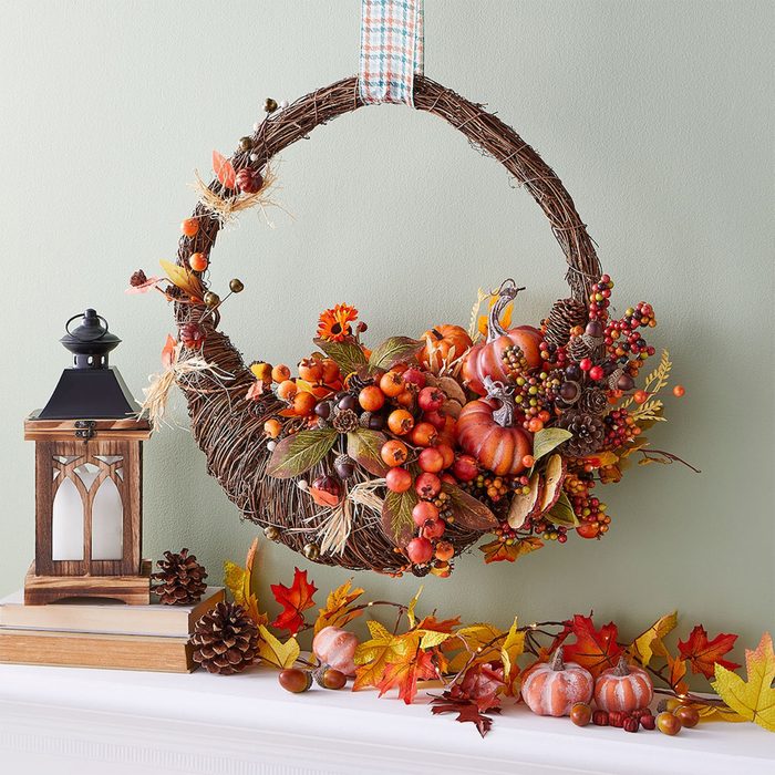 Cornucopia Grapevine Wreath