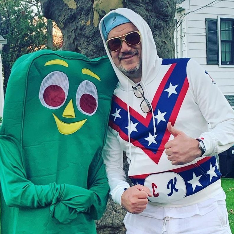 Evel Knievel Halloween Costume Courtesy @eric.b.morrell Via Instagram