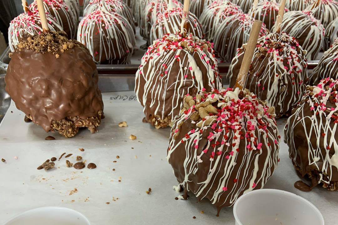 chocolate covered apples