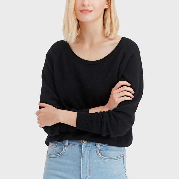 Rd Ecomm Casual Scoop Neck Cashmere Sweater Via Lilysilk.com