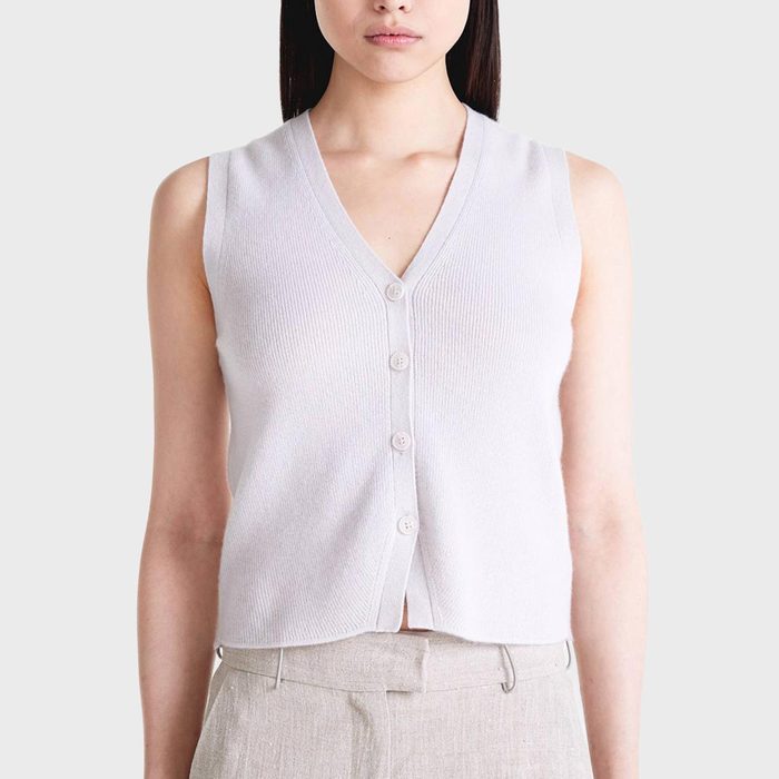 Rd Ecomm Elyse Button Up Vest Via Nakedcashmere.com