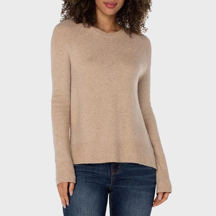 Rd Ecomm Liverpool Los Angeles Split Hem Sweater Via Bloomingdales.com