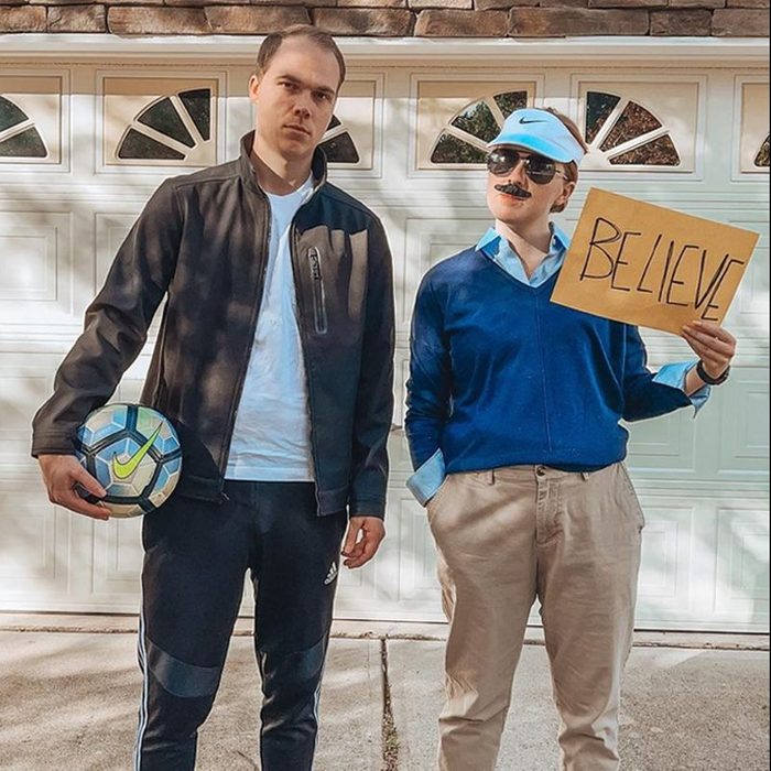 Ted Lasso Halloween Costume Courtesy @heyyallblog Via Instagram