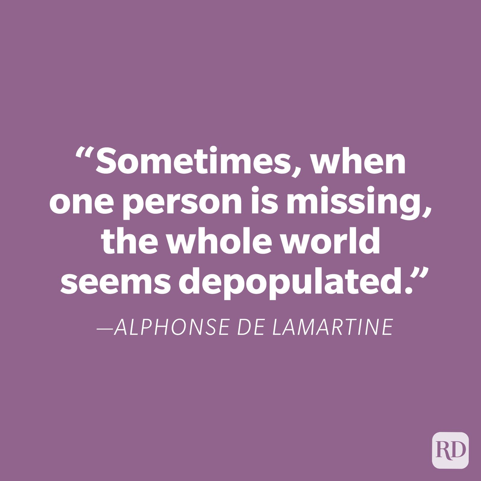 Alphonse De Lamartine Miss You Quote