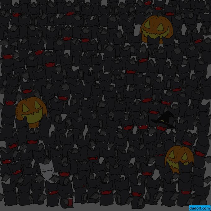 Find The Cat Among The Bats Solution