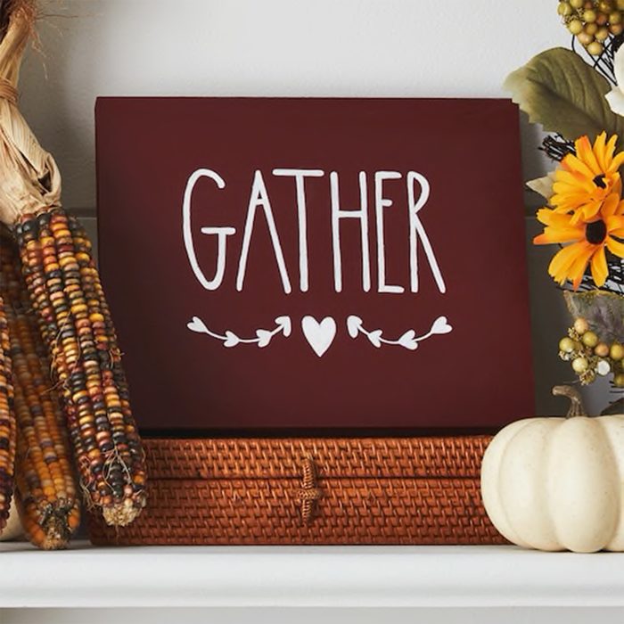 Gather Wooden Sign