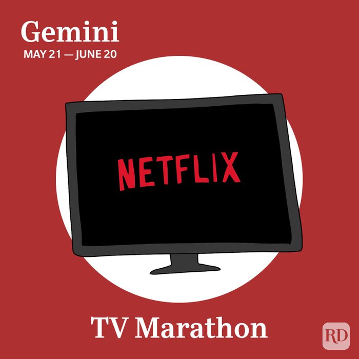 Holiday Activity Zodiac Gemini - tv marathon