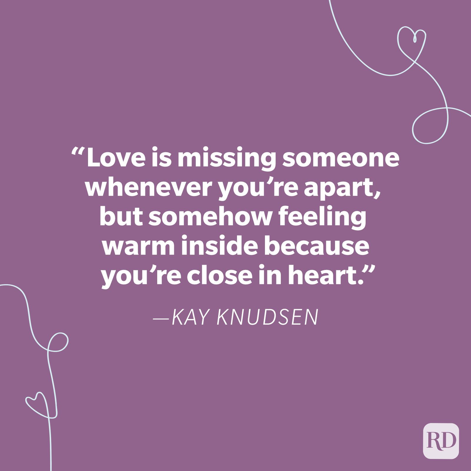 Kay Knudsen Miss You Quote