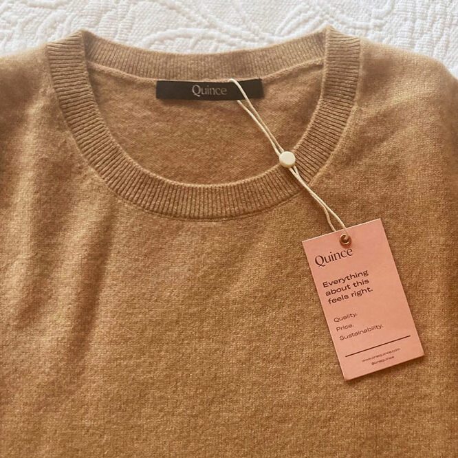 Quince Cashmere Crewneck Sweater