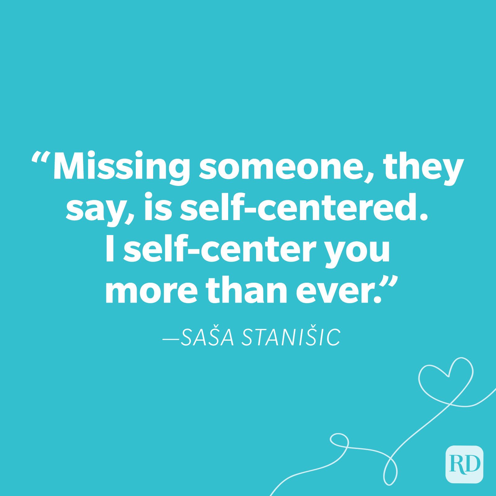 Sasa Stanisic Miss You Quote