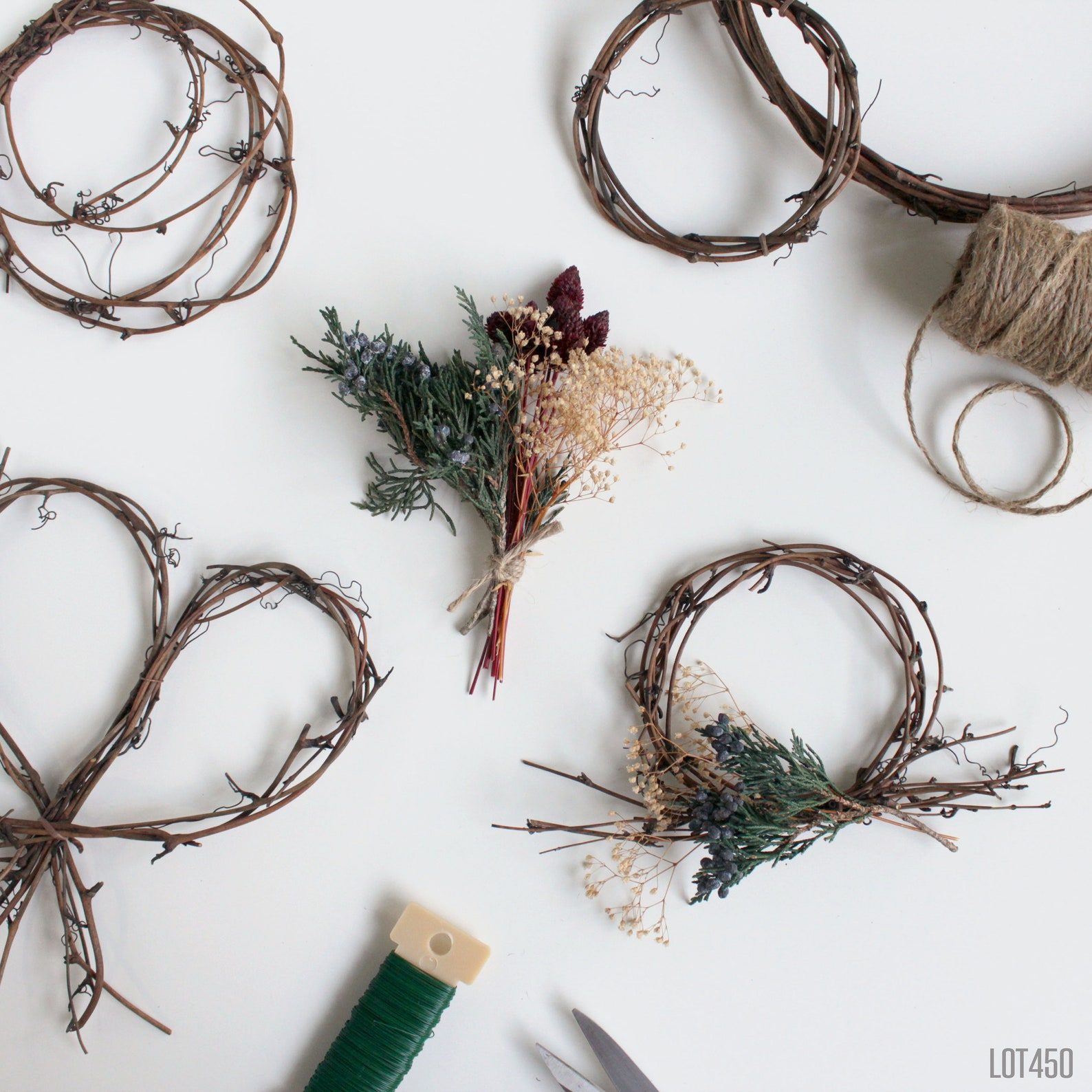 Diy Flower Wreath Kit Via Etsy